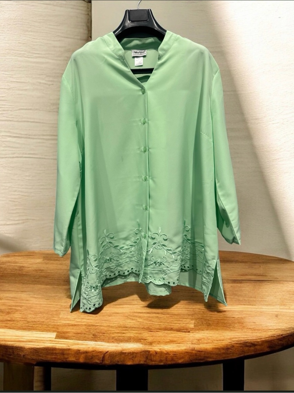 Anthony Richards Light Mint Green Polyester Top